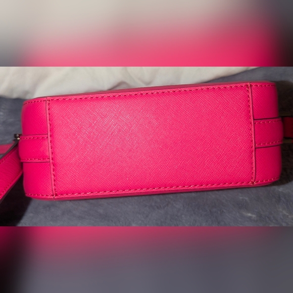 Kate Spade Staci Mini Camera Bag Leather Crossbody in Dark Watermelon - Picture 9 of 12